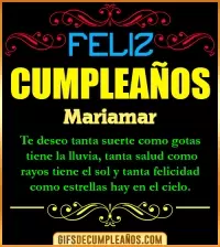 GIF Frases de Cumpleaños Mariamar